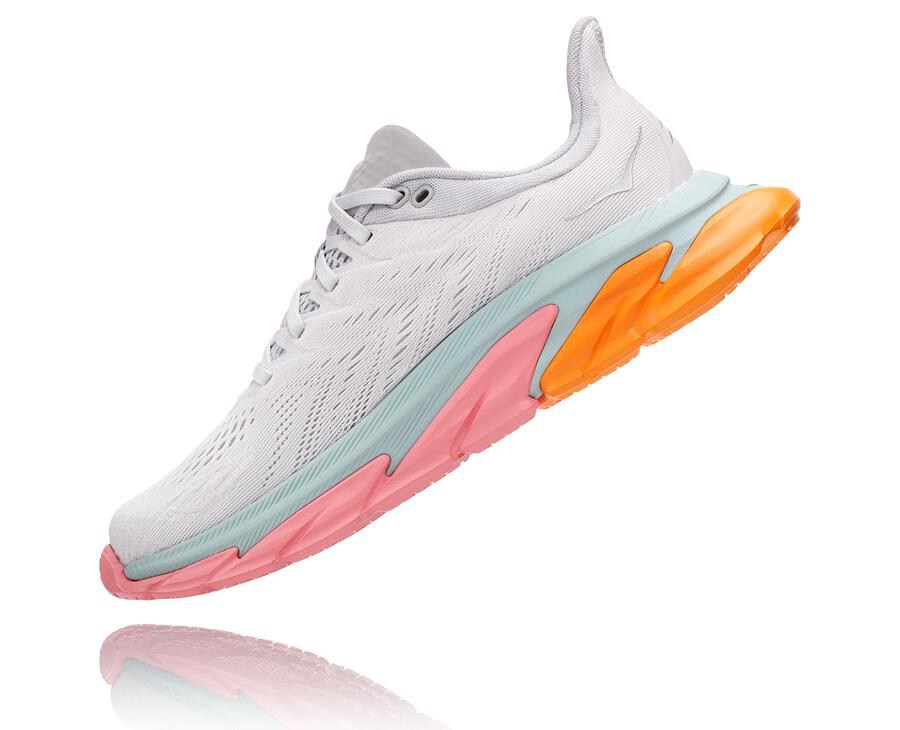 Hoka One One Running Shoes Womens White - Clifton Edge - 96732ERQP